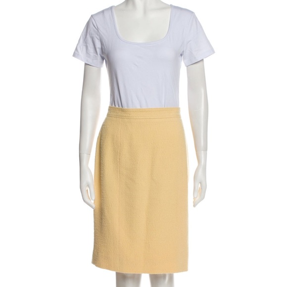 Chanel Wool Blazer Tweed Jacket n top/skirt 3 pc set! Pristine Like New! size M - Picture 4 of 7